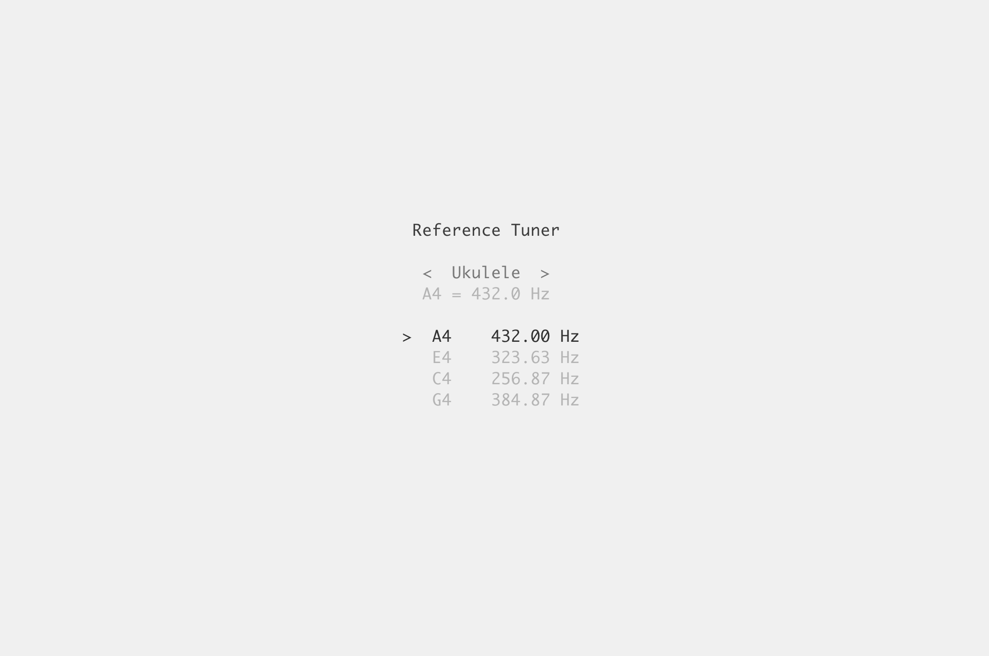 Reference Tuner